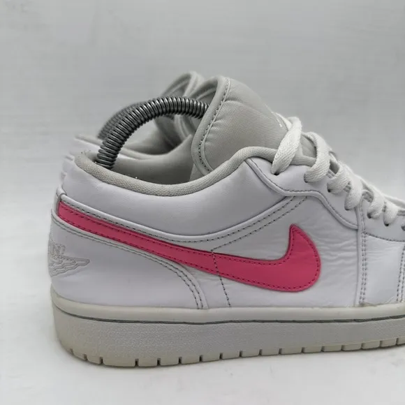 Nike Air Jordan 1 Low Men's US 8 White Pink Blue Green Athletic Shoes Sneakers