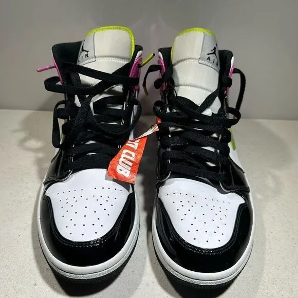 Nike Air Jordan 1 Mid SE Men's Size 10 US Cyber Pink CZ9834-100 Athletic Shoes