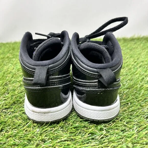 Nike Air Jordan 1 Mid Space Jam Boys Size 10C Athletic Shoes Sneakers DV1338-004