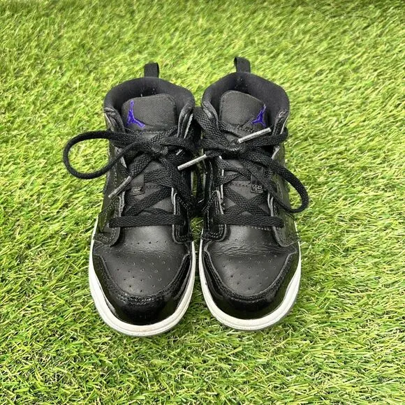 Nike Air Jordan 1 Mid Space Jam Boys Size 10C Athletic Shoes Sneakers DV1338-004