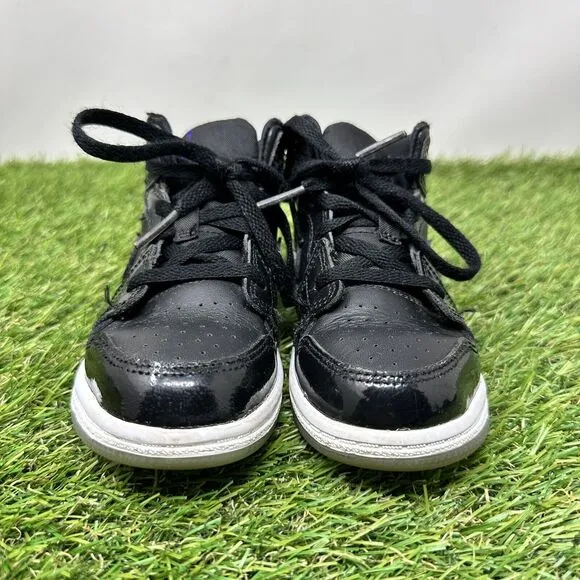 Nike Air Jordan 1 Mid Space Jam Boys Size 10C Athletic Shoes Sneakers DV1338-004
