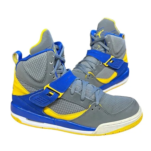 Nike Air Jordan Flight 23 Womens Gray Blue Athletic Shoes Sneakers 524865-089