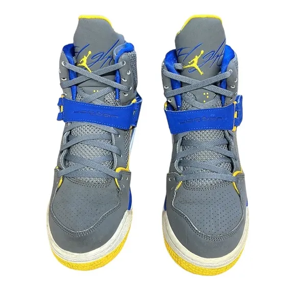 Nike Air Jordan Flight 23 Womens Gray Blue Athletic Shoes Sneakers 524865-089