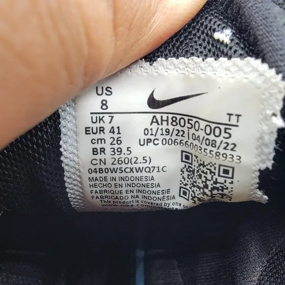 Nike Air Max 270 Mens 8 Triple Black Sneaker Shoes Casual Outdoors AH8050-005