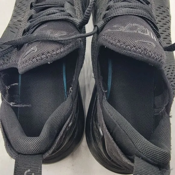 Nike Air Max 270 Mens 8 Triple Black Sneaker Shoes Casual Outdoors AH8050-005