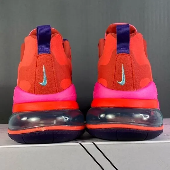 Nike AIR MAX 270 REACT 'ELECTRONIC MUSIC MYSTIC RED ‘ sneaker shoes mens size 12