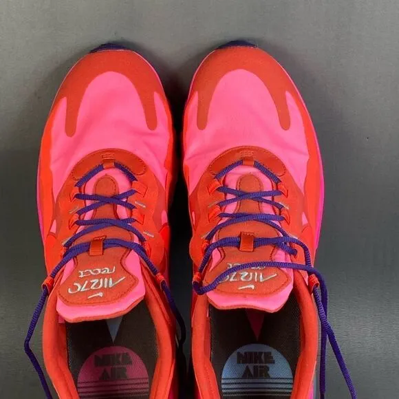 Nike AIR MAX 270 REACT 'ELECTRONIC MUSIC MYSTIC RED ‘ sneaker shoes mens size 12