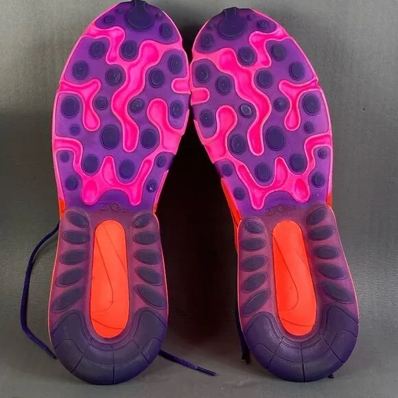 Nike AIR MAX 270 REACT 'ELECTRONIC MUSIC MYSTIC RED ‘ sneaker shoes mens size 12