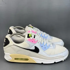 Nike Air Max 90 Multi-Color Pastel athletic sneaker shoes womens size 11