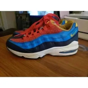Nike Air Max 95 Now Big Kids AV2289-600 Crimson Blue Athletic Shoes Sz 6.5Y  B6