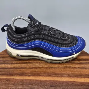 Nike Air Max 97 Shoes Men's 9 Royal Blue Black Lace Up Low Top Athletic Sneakers