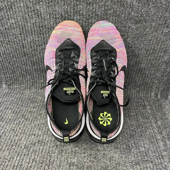 Nike Air Max FlyKnit Racer Black Multicolor Athletic Shoes Men’s 8.5 DJ6106-300