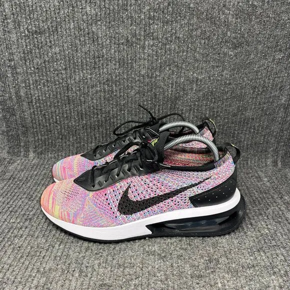 Nike Air Max FlyKnit Racer Black Multicolor Athletic Shoes Men’s 8.5 DJ6106-300