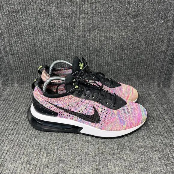 Nike Air Max FlyKnit Racer Black Multicolor Athletic Shoes Men’s 8.5 DJ6106-300