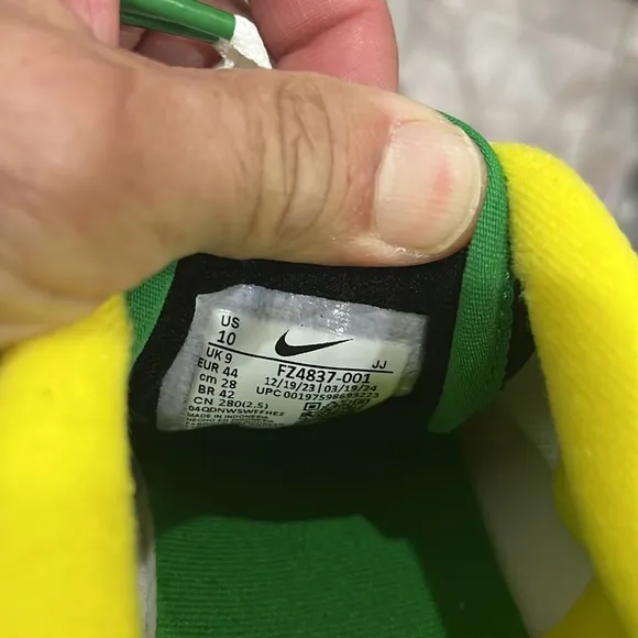 Nike air max Oregon Ducks PE fz4837-001 new green yellow
