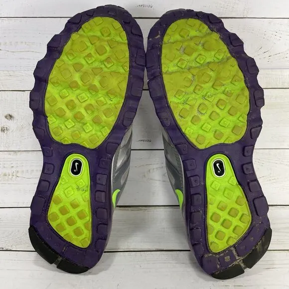 Nike Air Max Plus 2012 Running Shoes Womens Size 7.5 Silver Purple Athletic
