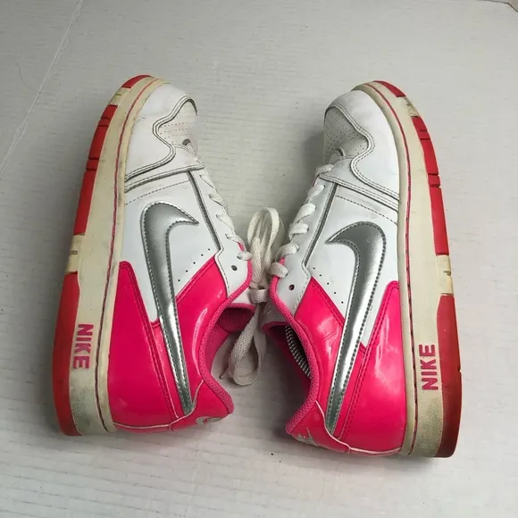 Nike Air Prestige 6.5Y Fits Womens 8.5 White Pink Athletic Low Shoes Sneakers
