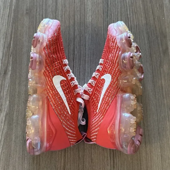 Nike Air VaporMax FlyKnit 3 Track Red Magic Flamingo / CU4756-600 / SZ: 6