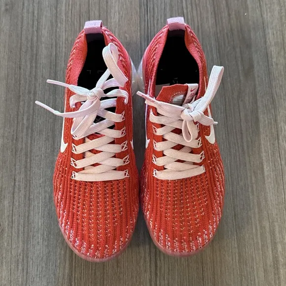 Nike Air VaporMax FlyKnit 3 Track Red Magic Flamingo / CU4756-600 / SZ: 6