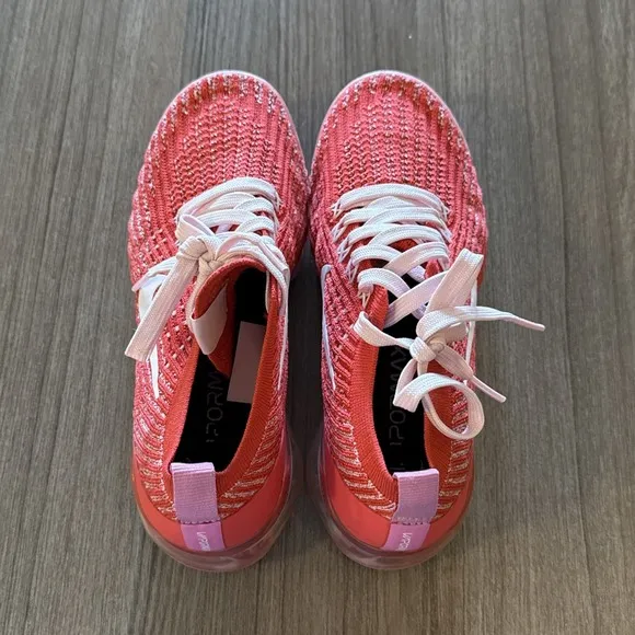 Nike Air VaporMax FlyKnit 3 Track Red Magic Flamingo / CU4756-600 / SZ: 6