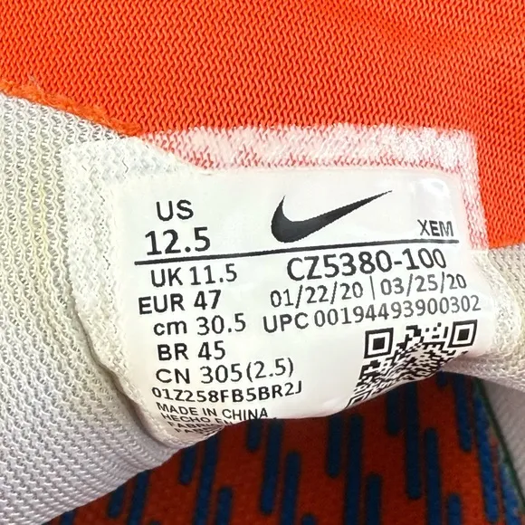 Nike Air Zoom Pegasus 37 'Florida' athletic trainers running shoes  men’s 12.5