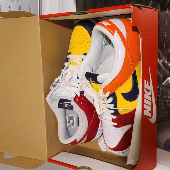 Nike Colorful Athletic Shoes - Yellow, Orange, Red, Blue