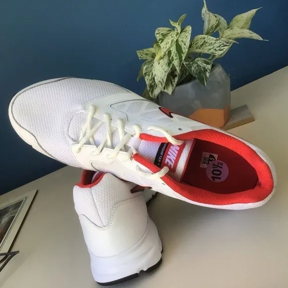 Nike Downshifter Athletic Red White Mens Shoes