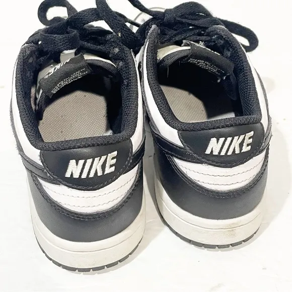 Nike Dunk Low Panda Black White Shoes Little Kid Size 1.5 Athletic Sneakers