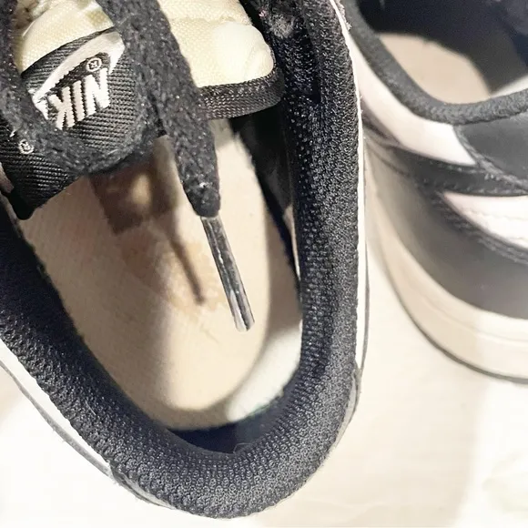 Nike Dunk Low Panda Black White Shoes Little Kid Size 1.5 Athletic Sneakers