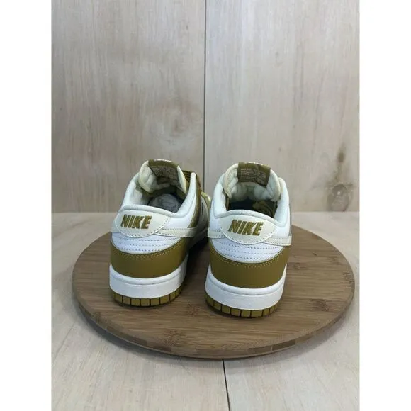 Nike Dunk Low Retro Bronzine Coconut Milk Gold White Athletic Shoes Mens Size 11