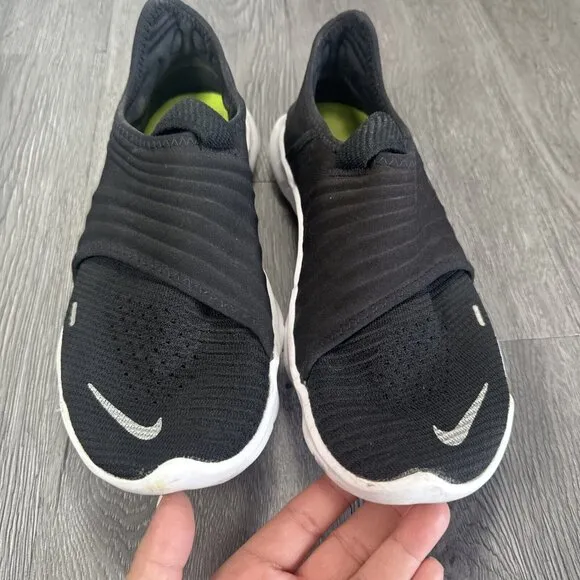 Nike Free RN Flyknit 3.0 Mens Size 10 Black Athletic Running Shoes Sneakers