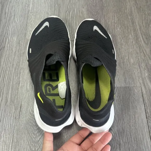 Nike Free RN Flyknit 3.0 Mens Size 10 Black Athletic Running Shoes Sneakers