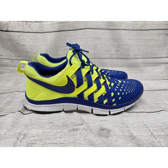 Nike Free Trainer 5.0 Athletic Shoes Mens Size 13 Volt Hyper Blue EUC