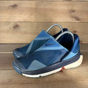 nike go flyease womens size 8 shoes blue slip on comfort running sneakers