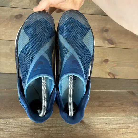 nike go flyease womens size 8 shoes blue slip on comfort running sneakers