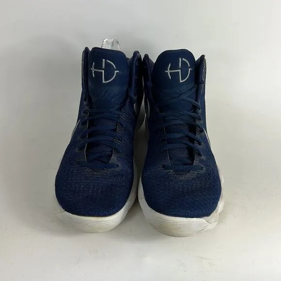 Nike hyperdunk tb mid us women’s 10 midnight navy white silver athletic sneakers