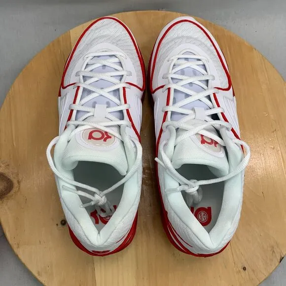 Nike KD 16 TB Mens Size 13.5 Basketball Shoes White Red Athletic Sneakers NEW