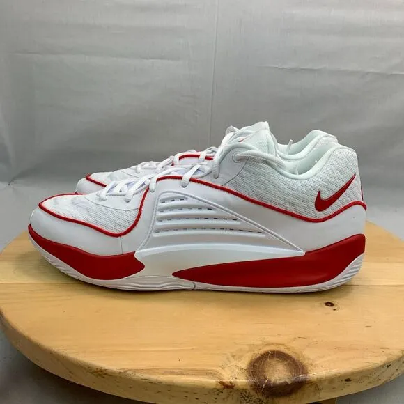 Nike KD 16 TB Mens Size 13.5 Basketball Shoes White Red Athletic Sneakers NEW