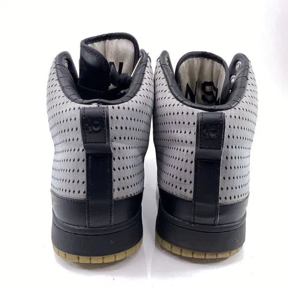 Nike KD Vlll 8 NSW Lifestyle Mens Sz 12.5 Silver Black Athletic Shoes 749637-004