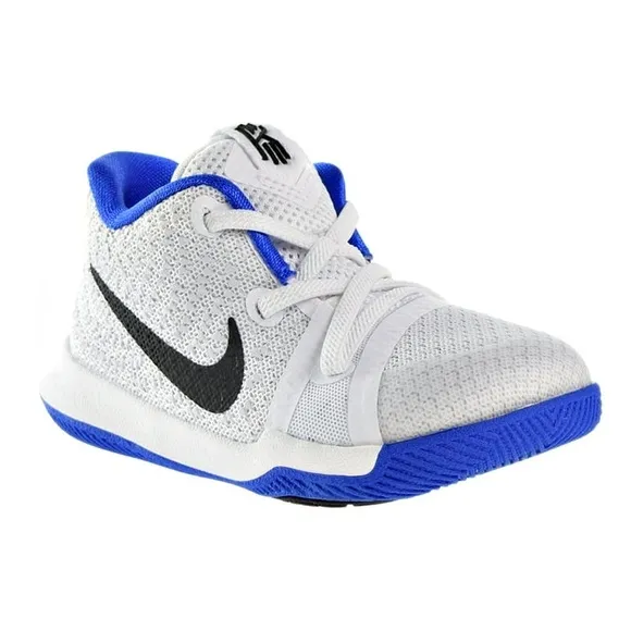 Nike Kyrie 3 (TD) Athletic Sneakers White Blue Toddlers Size 10c