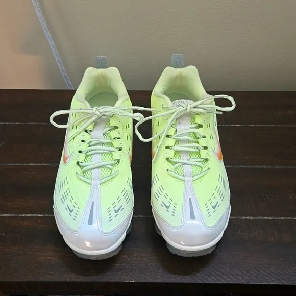 Nike Lime Green Iridescent VaporMax 360 Athletic Workout Shoes Size 12