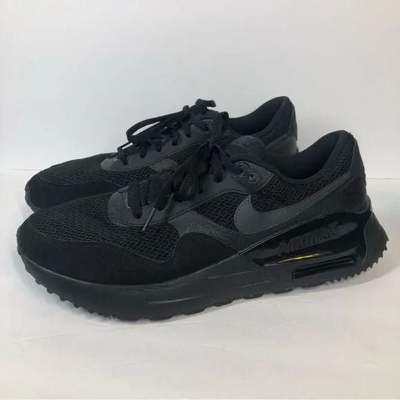 Nike Men’s Air Max System Shoes Black Athletic Workout Running 13