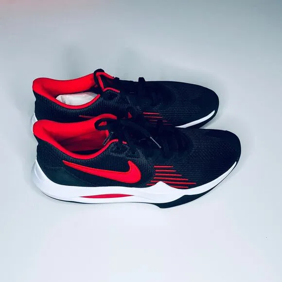 Nike Precision V Black Red Athletic Shoes New 11