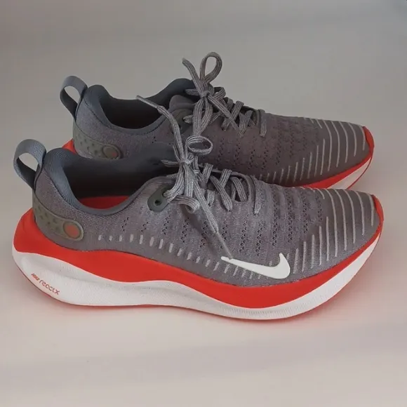 Nike ReactX Infinity Run 4 Road Running Shoes Gray FJ 1222 005 Size 7.5 NWOT