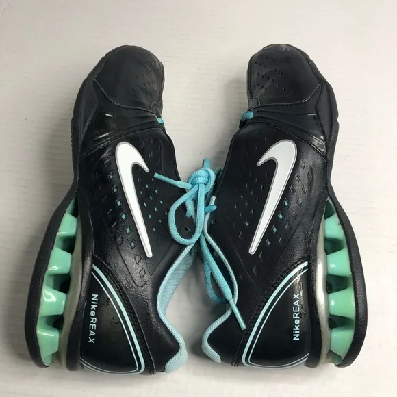 Nike Reax Rockstar Black Blue 415355 Sneakers Womens 8.5 Shoes Athletic