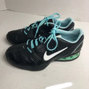 Nike Reax Rockstar Black Blue 415355 Sneakers Womens 8.5 Shoes Athletic