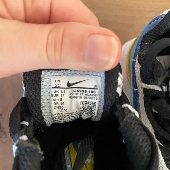 Nike shoes Air Max 95 Kids Athletic Sneaker CJ6956-100 Size 2C