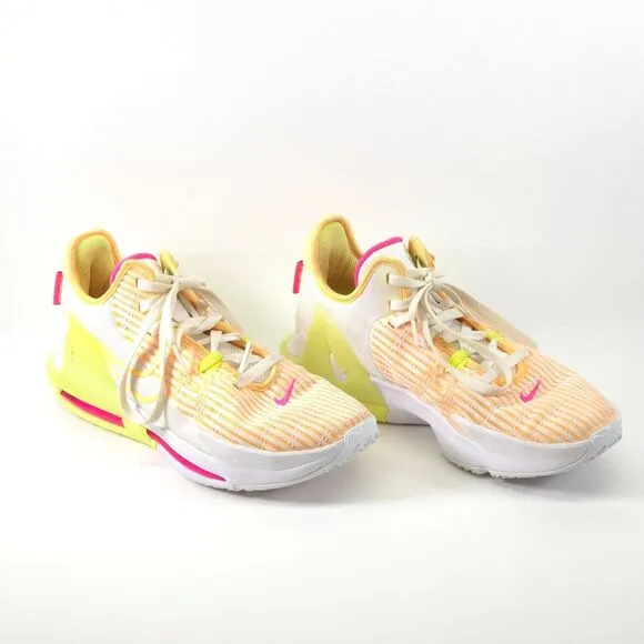 Nike SZ 10 Lebron Witness VI 6 EP Lemon Twist DC8994-101 Men's Sneaker Shoes EUC