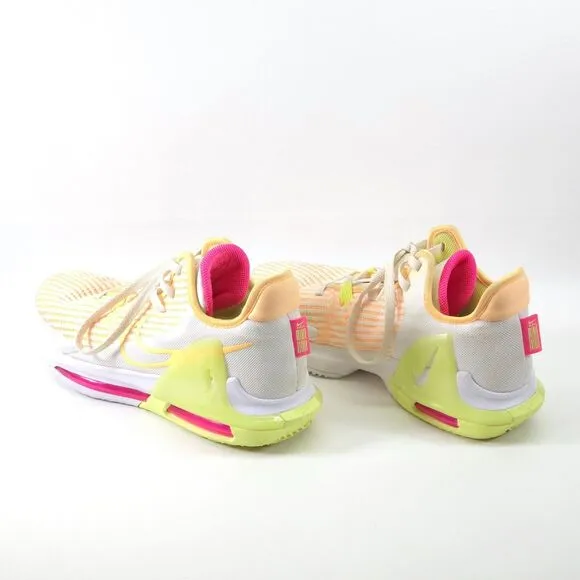 Nike SZ 10 Lebron Witness VI 6 EP Lemon Twist DC8994-101 Men's Sneaker Shoes EUC