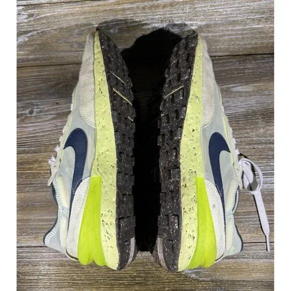 Nike Waffle One Crater Lime Green Ice Navy Athletic Shoes‎ Men's Size 11
